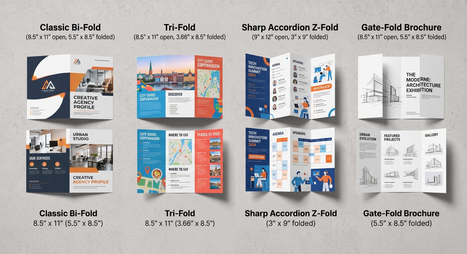 Brochure Fold Types Layout Guide