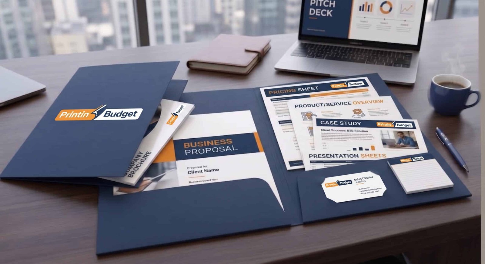 Custom Presentation Folder Client Pitch Kit