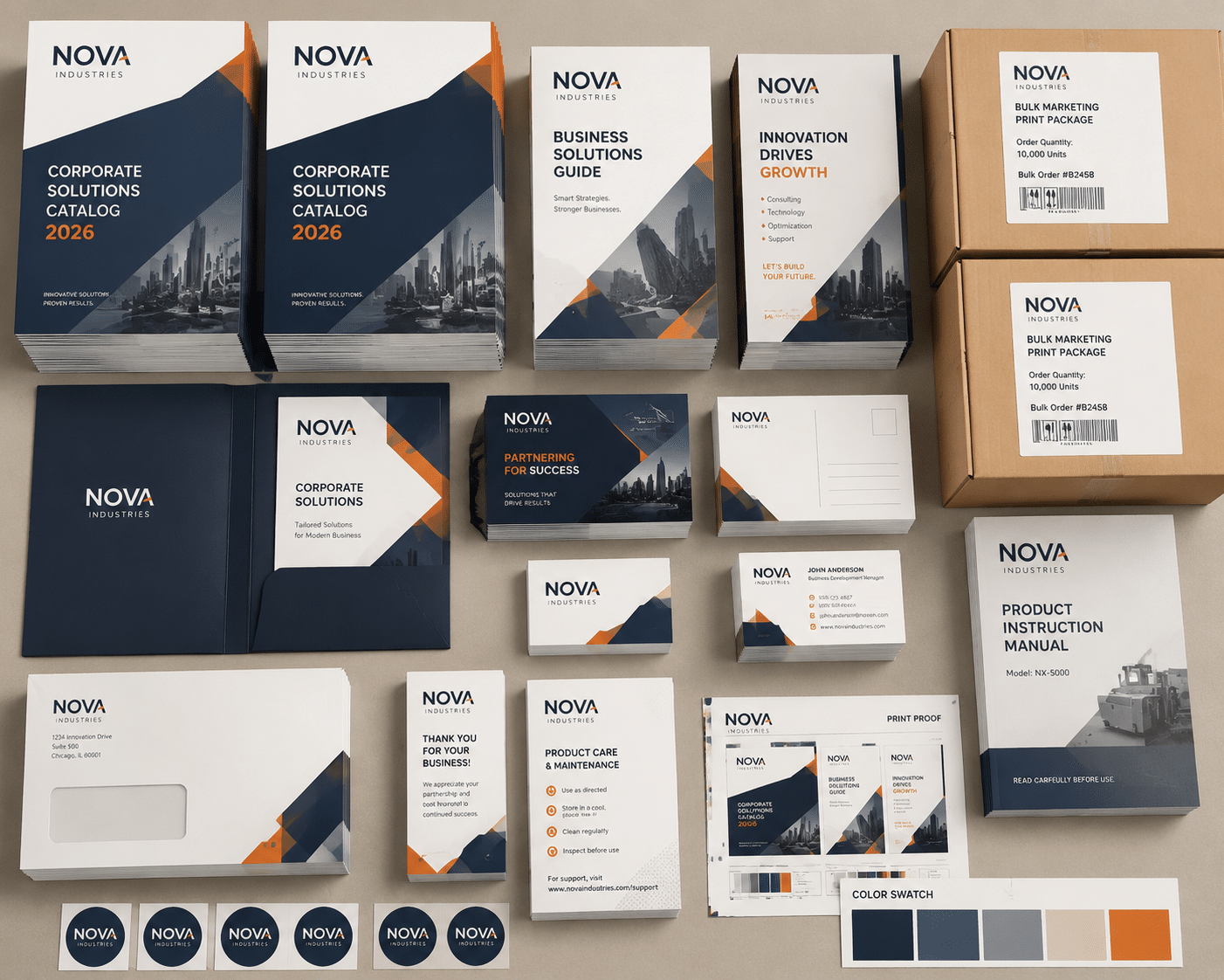 Commercial Bulk Printing High-Volume Production